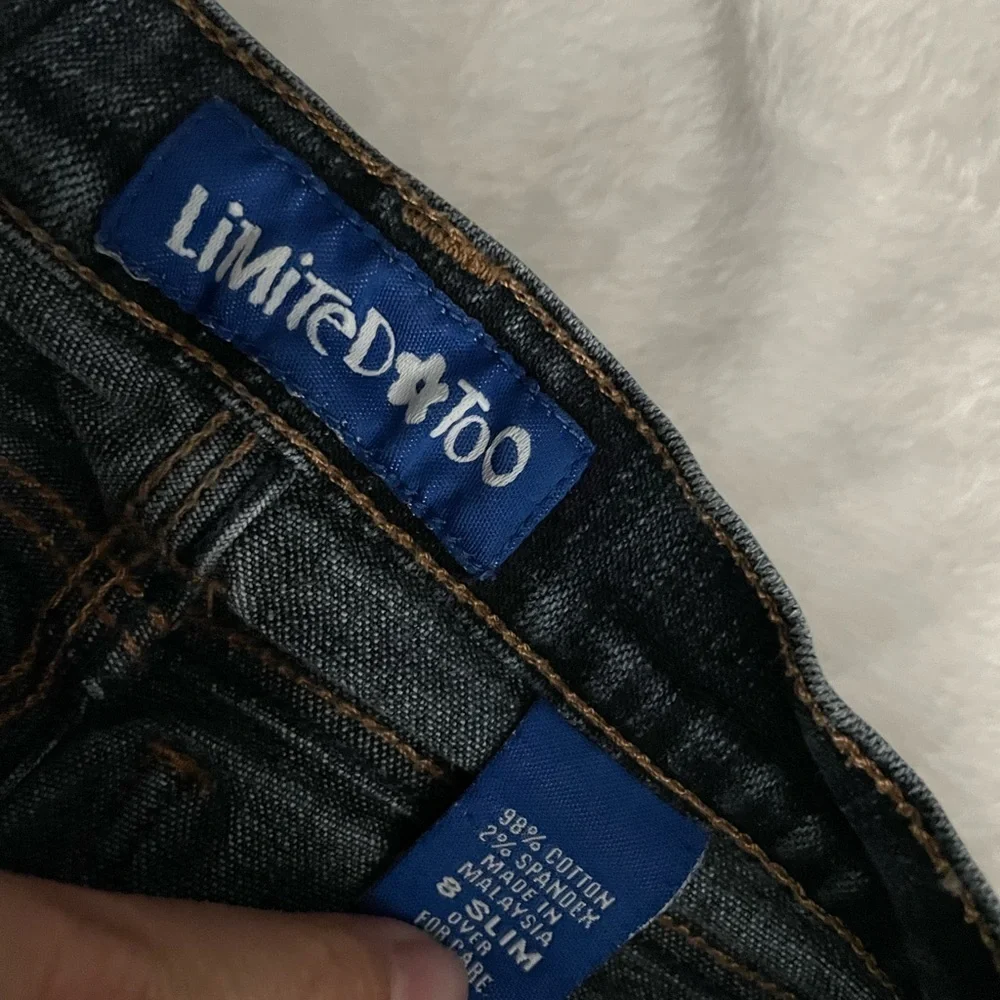 Limited Too Flare Blue Denim Jeans size 8 slim